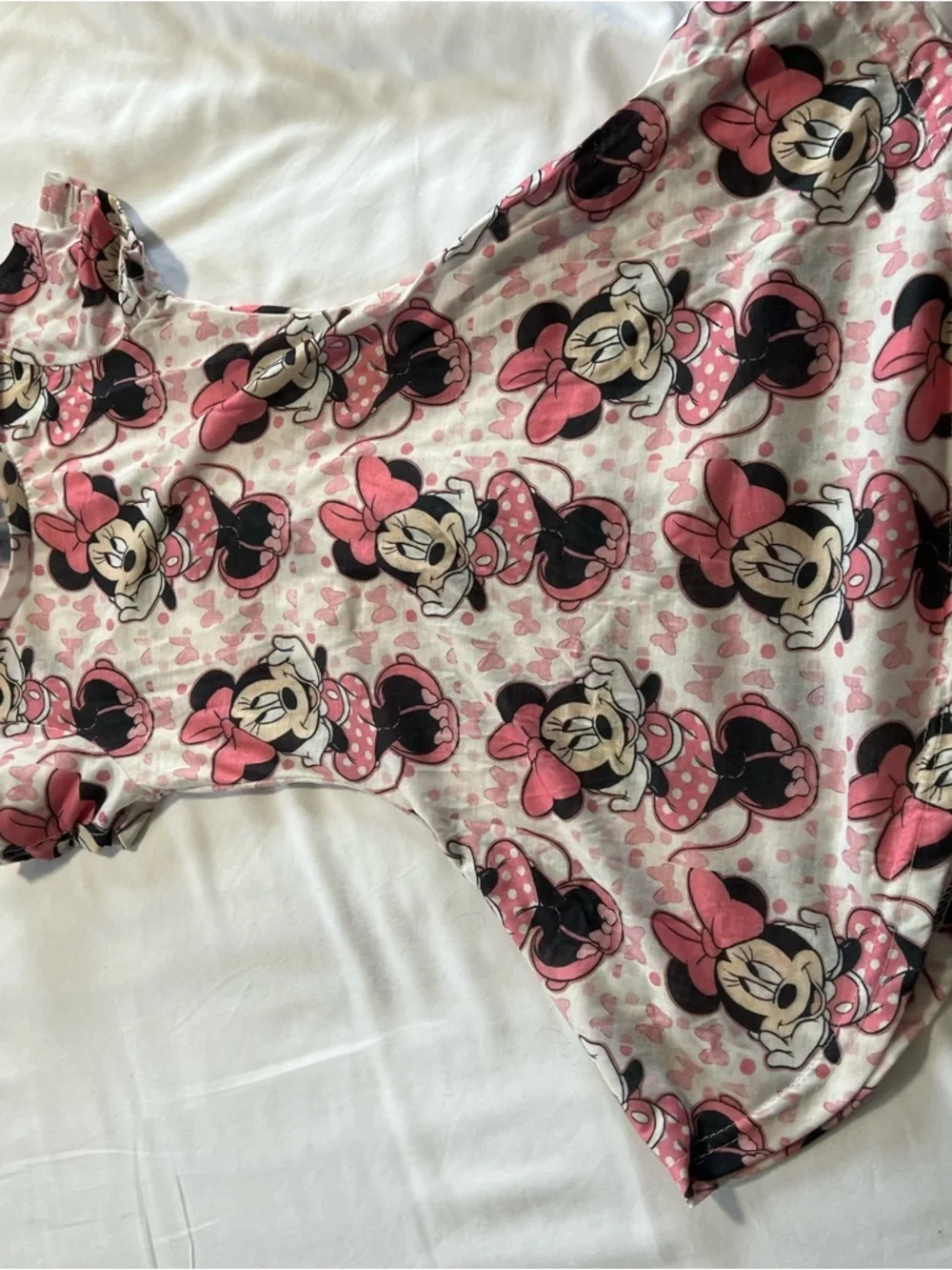 Disney Minnie Mouse 3T bundle cardigan jumper dress pajama set pink black white‎